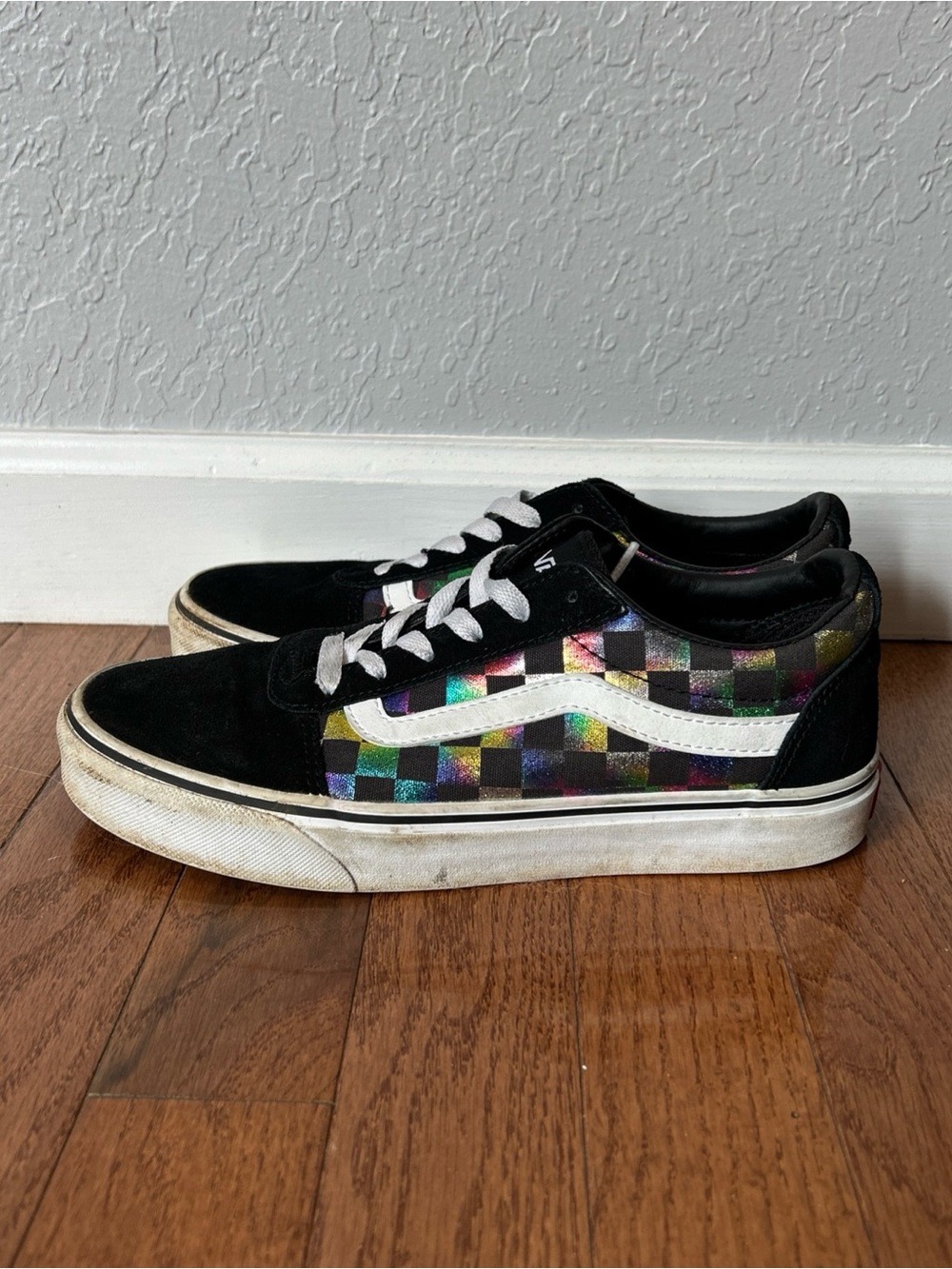 Vans Sneakers Old Skool Skate Shoes Checkerboard Women’s Size 7.5 Black